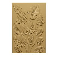 Modern Botanical Flow wall decor Relief STL Mural CNC 454