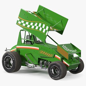 3D American Sprint Car