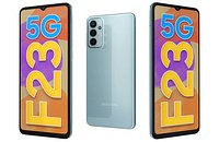 Samsung Galaxy F23 Aqua Blue Low Poly