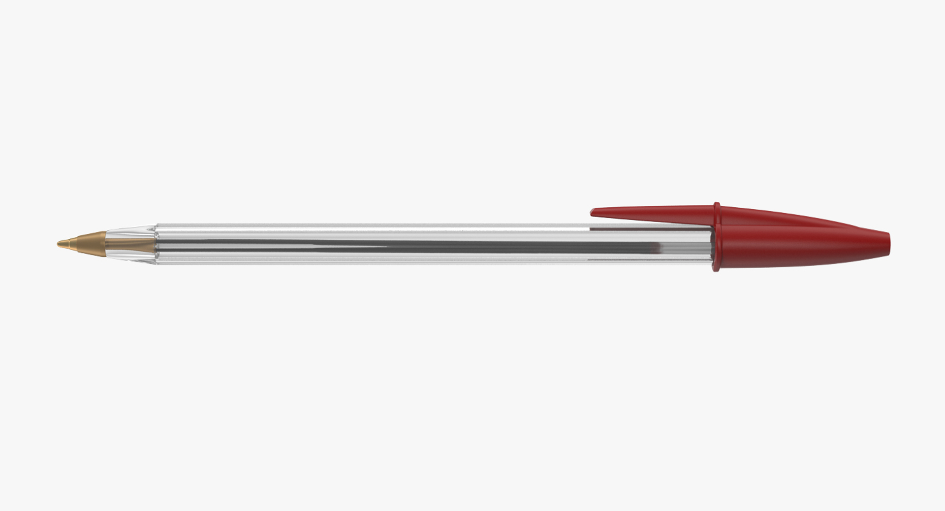 Transparent Pen Red Ink 3D Model - TurboSquid 1209411