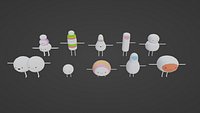 PACK OF 10 CUTE ARMY FROM ADVENTURE TIME