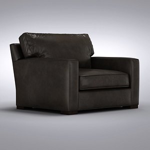 Crate and Barrel - Axis Leather Chair