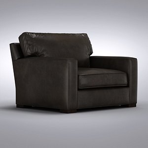 Crate and Barrel - Axis Leather Chair