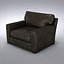 Crate and Barrel - Axis Leather Chair