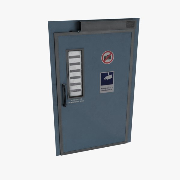 3D Used Laboratory Door model - TurboSquid 2039605