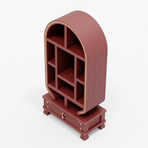 Chinese Trade Furniture Kit - 07 BookCase G 3D model