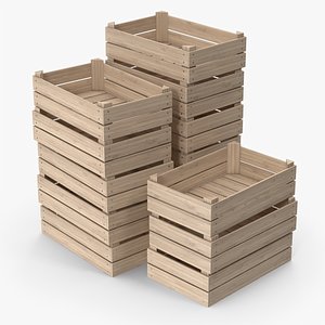 Wooden Crates 3D model