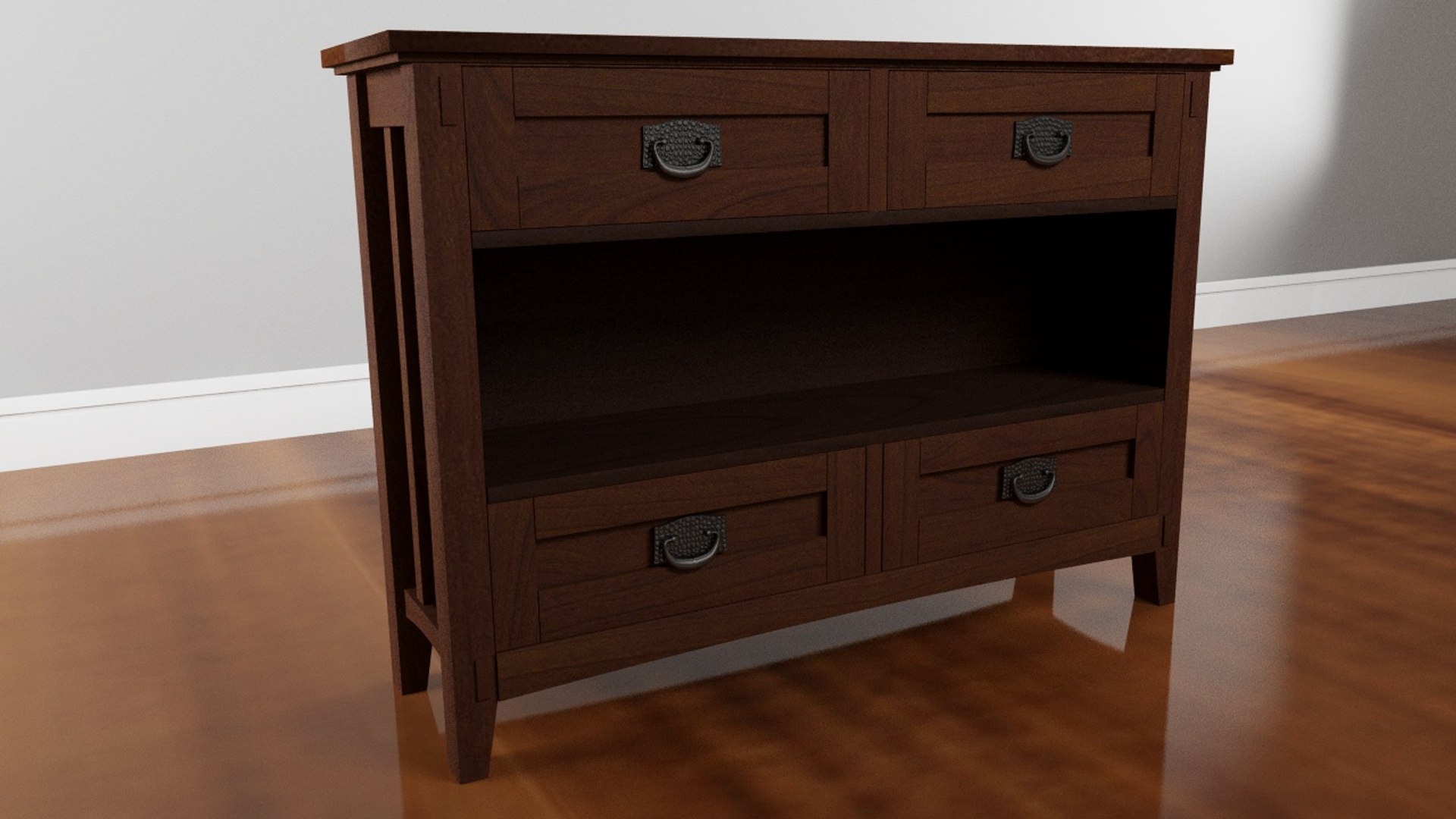 3D storage console - TurboSquid 1253288