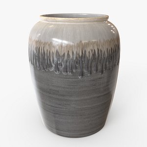 Vase Ceramic Melting Paint L