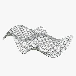 3D Pyramidal Structural SciFi Wave model