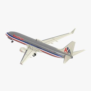 Boeing 737-800 American Airlines 3D Model