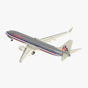 Boeing 737-800 American Airlines 3D Model