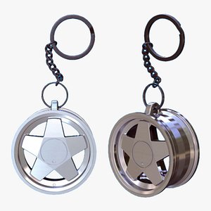 BORBET-WHEEL-RIM Keychain Keyring-v1 3D Printable Model