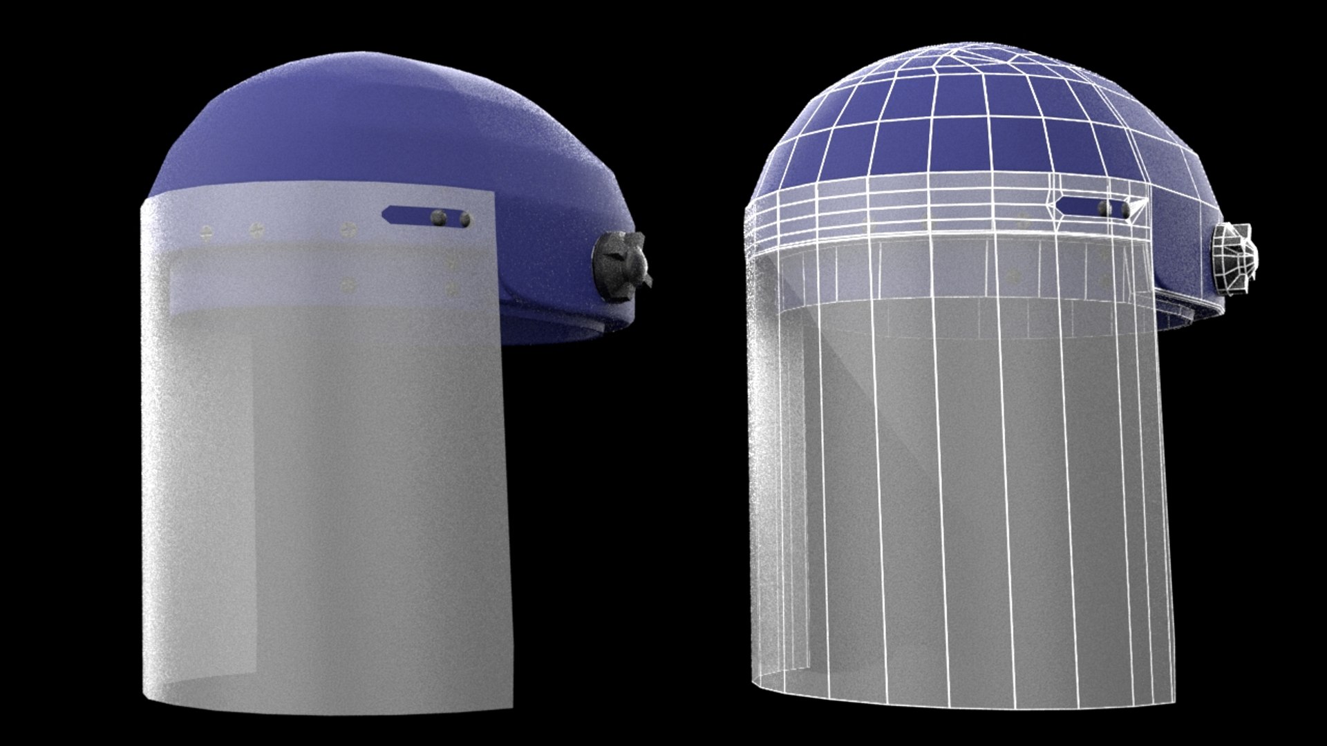 3D face shield corona helmet model https://p.turbosquid.com/ts-thumb/ky/x3rZzK/Yi2ltI96/faceshieldwireframecomparison/jpg/1596129000/1920x1080/fit_q87/d431436d41edb2976836379ceab58c87c6cfaec6/faceshieldwireframecomparison.jpg