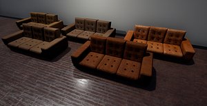 3D model simple furniture architecture