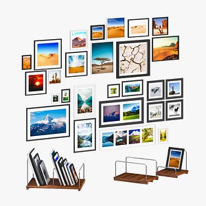 L3DV05G07 - photo frames holders set