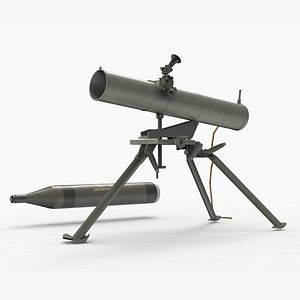3D BM-1 107mm man portable rocket luncher model