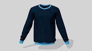 Men sweatshirt with long sleeves model