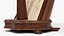 3D realistic lever harp