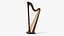 3D realistic lever harp