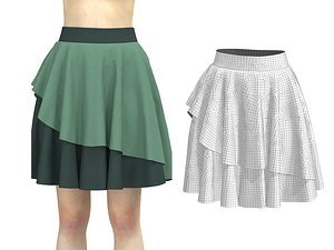 skirt clothing apparel 3D model