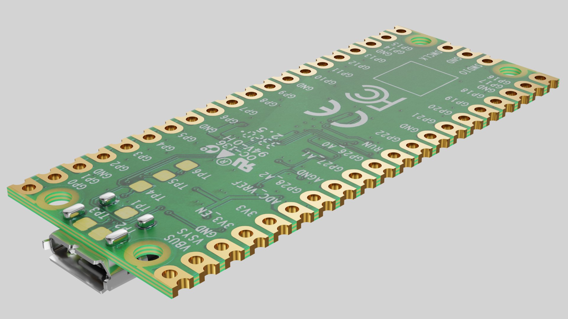 3D Raspberry Pi Pico - TurboSquid 2246602