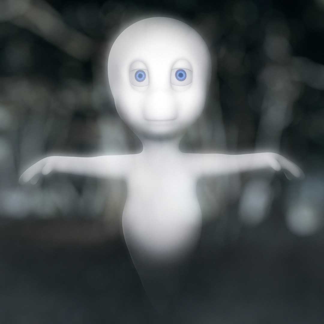 3d casper friendly ghost