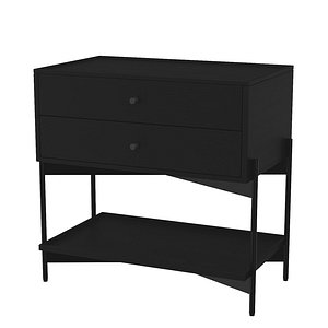 3D Warren 28 Nightstand Warm Black