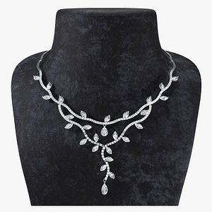 diamond necklace 3D