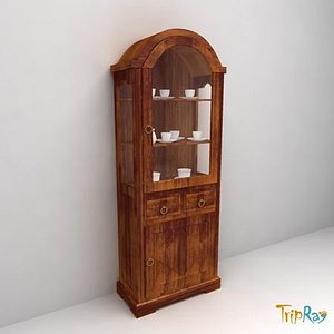 Kitchen cabinet with crockery