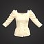 7 Women Blouses 3D model
