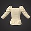 7 Women Blouses 3D model