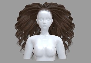 Messy Anime Hairstyle - 3D Model by nickianimations
