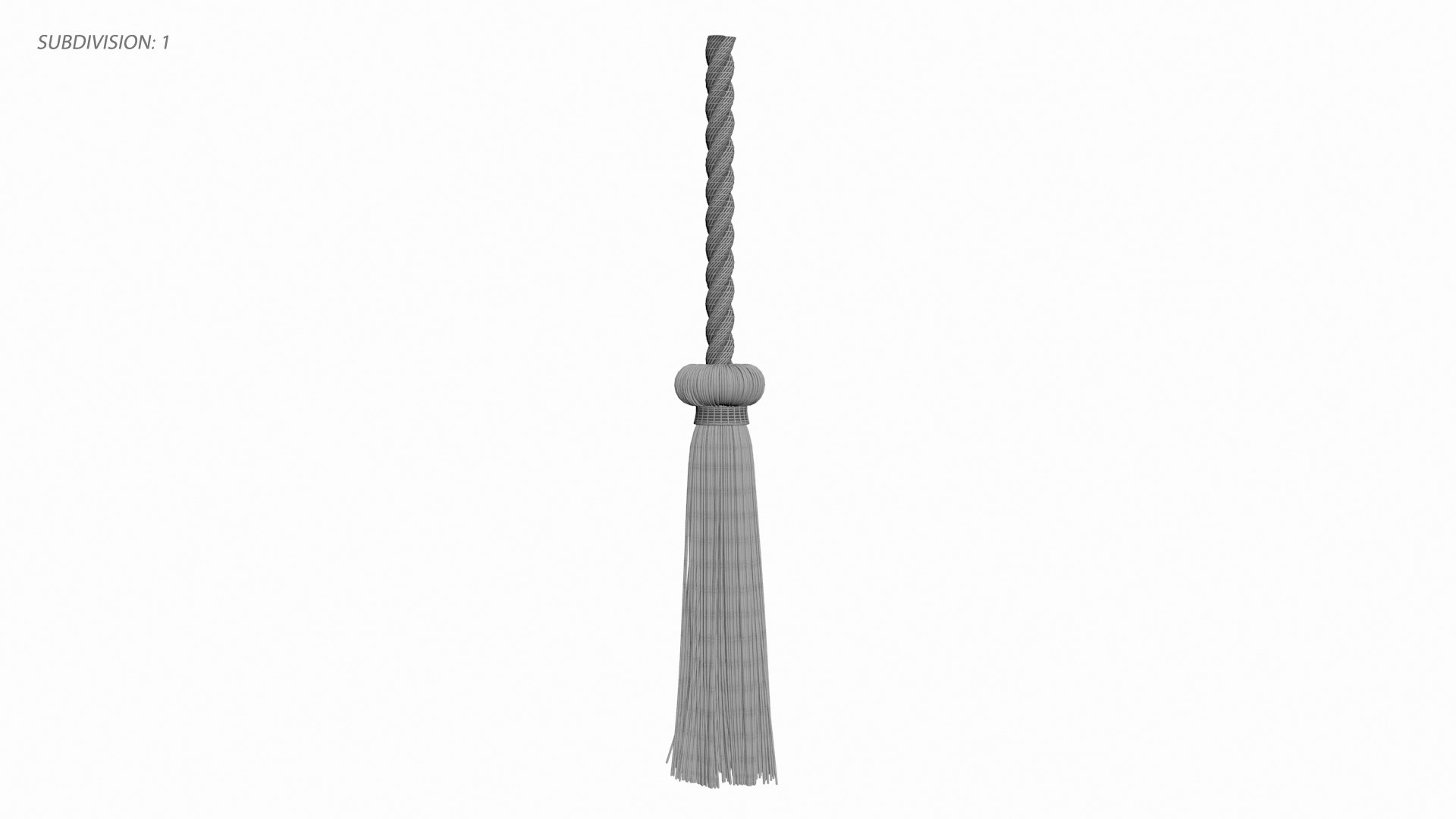 3D Braided Tassel Rope - TurboSquid 2179430
