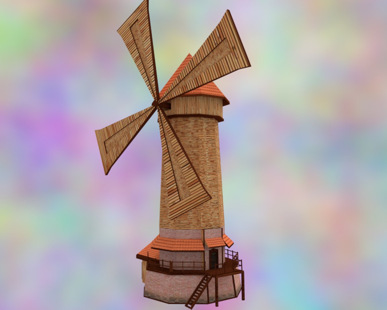medieval windmill drawing