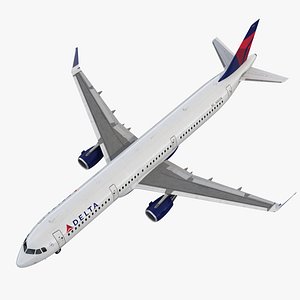 airbus a321 delta airlines 3D