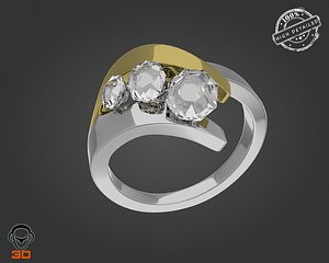 diamond ring 3d model