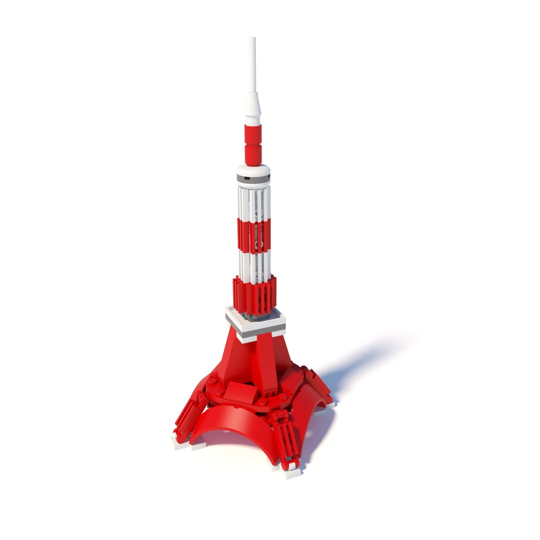 3D Model Lego - Tokyo Tower - TurboSquid 1820617
