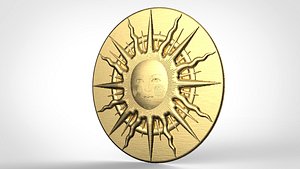 3D sun medieval model