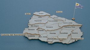 uruguay animation 3D model