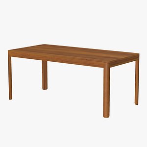 Wooden Dining Table New Design 3D model