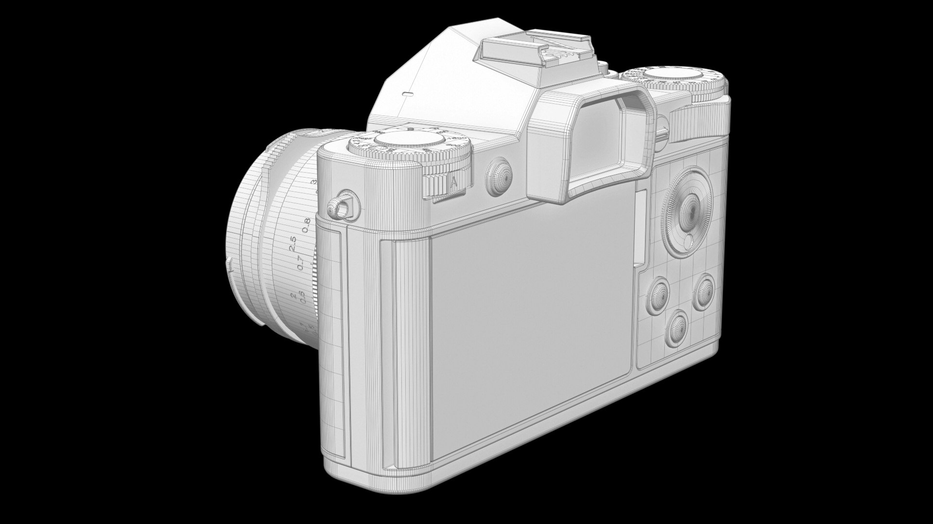 Vintage Mirrorless Camera 3D Model TurboSquid 1962027