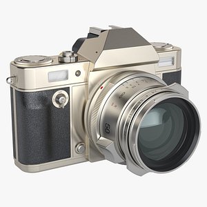 Vintage Mirrorless Camera 3D model