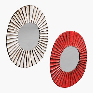 3D Melissa Oval Mirror Set