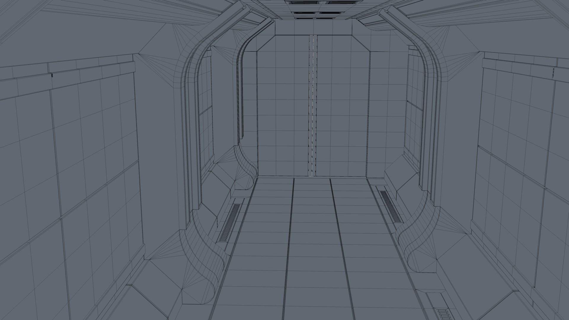 Sci Fi Corridor 3D Model - TurboSquid 1955138