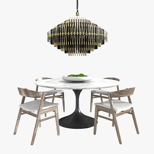 Restoration Hardware anders chair aero table emile chandelier