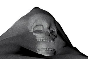3d model skull cave entrance