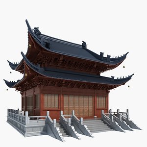 3D chinese temple