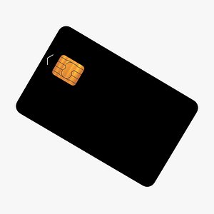 3D generic credit card model