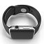 Apple Watch 42毫米运动带黑色氟橡胶